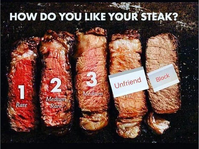 well done steak meme