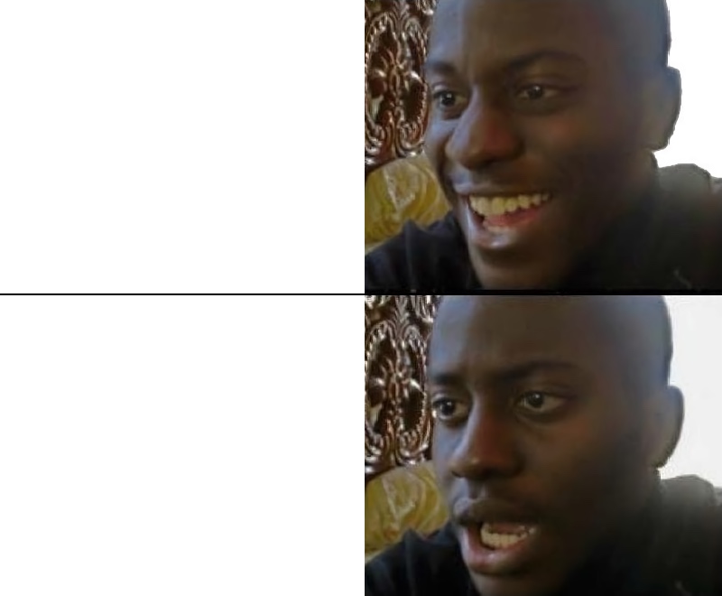 Disappointed Black Guy Blank Meme Template