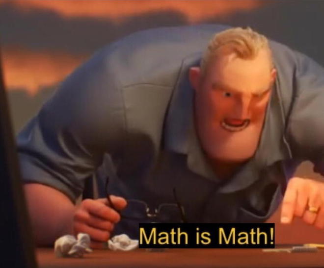 Math is math mr incredible Blank Template - Imgflip