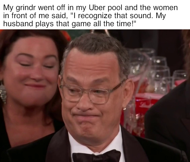 File:Tom Hanks' Golden Globe Grimace Meme 2.jpg - Meming Wiki