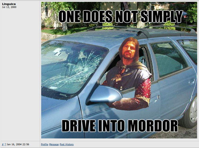 One does not simply X