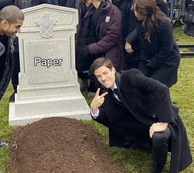 File:Grant Gustin Next To Oliver Queen's Grave meme 2.jpg
