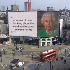 Queen Elizabeth On A Billboard meme #1