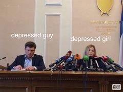 Natalia Poklonskaya Behind Microphones meme #1