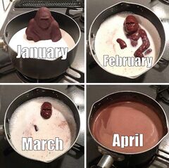 Chocolate Gorilla Melting meme #4