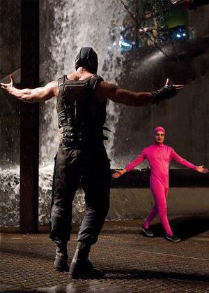 Bane vs Pink Guy: blank meme template