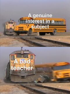 Train Hitting School Bus meme #4