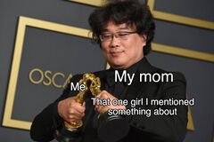 Bong Joon-Ho Making Oscars Kiss meme #1