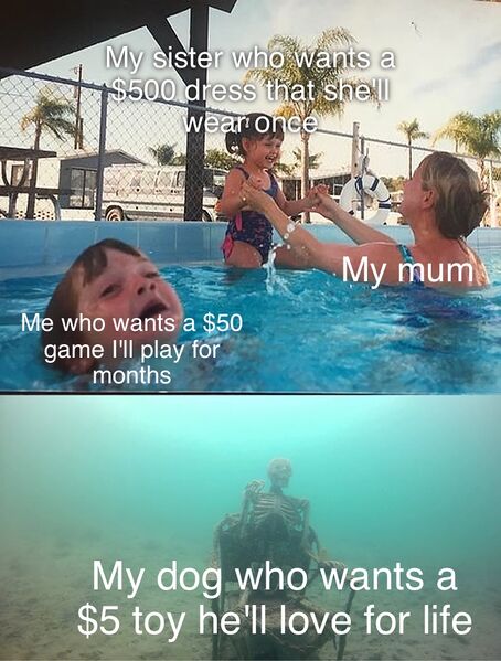 File:Mother Ignoring Kid Drowning In A Pool meme 4.jpg