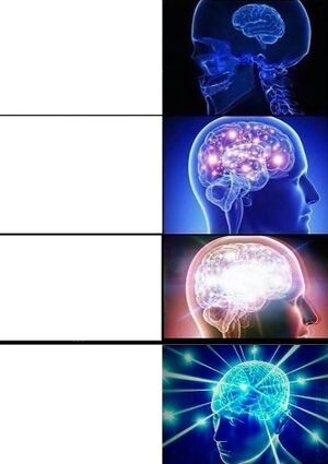 Expanding Brain: blank meme template