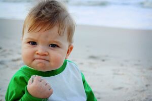Success Kid: blank meme template