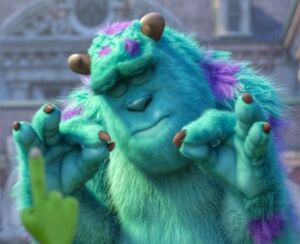 Pleased Sulley: blank meme template