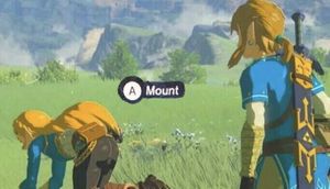 Press A to Mount: blank meme template