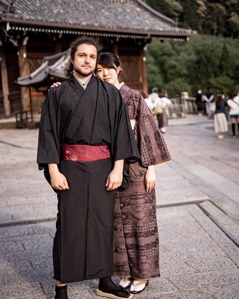 File:White Man In A Kimono.jpg