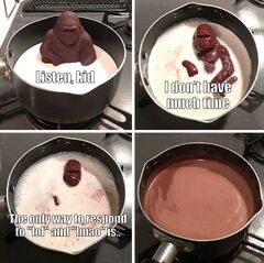 Chocolate Gorilla Melting meme #1