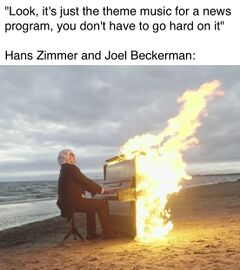 Flaming piano meme #2