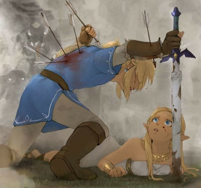 File:Link Protecting Zelda.jpg