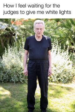 Christopher Walken Standing meme #1