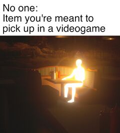 Glowing Man meme #2