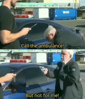 Call An Ambulance But Not For Me: blank meme template