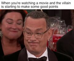 Tom Hanks' Golden Globe Grimace meme #1