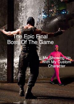 Bane vs Pink Guy meme #2