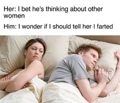 I Bet He's Thinking About Other Women meme #3
