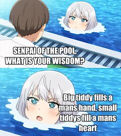 Senpai of the Pool meme #2