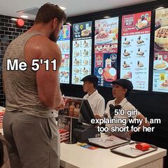 Big Guy Ordering at McDonald's meme #1