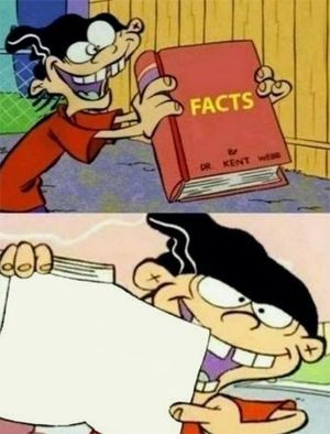 Double D's Facts Book: blank meme template