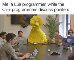 Big Bird In Meeting meme #4
