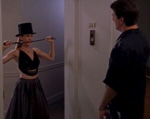 Carrie Bradshaw at Big's Door: blank meme template