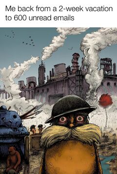 The Lorax 1,000 Yard Stare meme #4