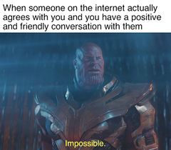 Thanos' Impossible meme #3