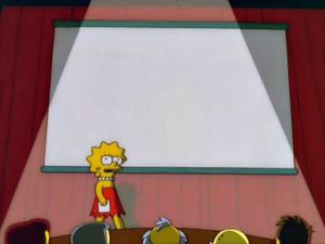 Lisa Simpson's Presentation: blank meme template