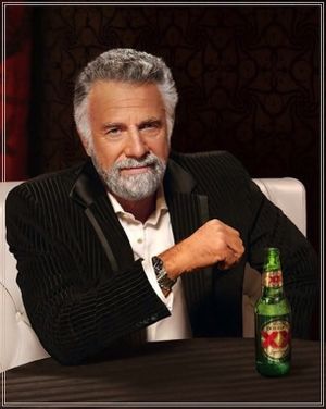 The Most Interesting Man in the World: blank meme template