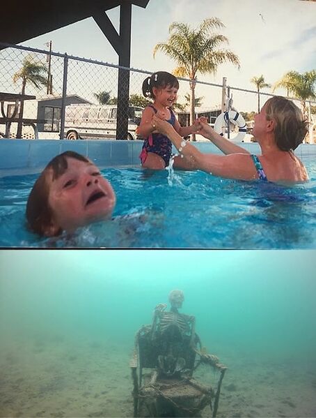 File:Mother Ignoring Kid Drowning In A Pool.jpg