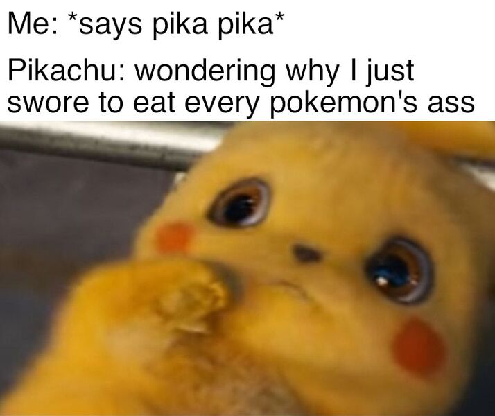 File:Cowering Detective Pikachu meme 2.jpg