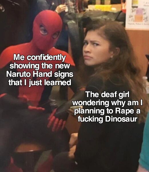 File:Spider-Man Explaining to Zendaya meme 2.jpg
