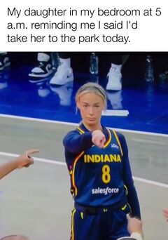 Sophie Cunningham Pointing meme #2