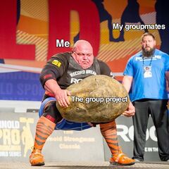 Man Lifting Giant Stone meme #2