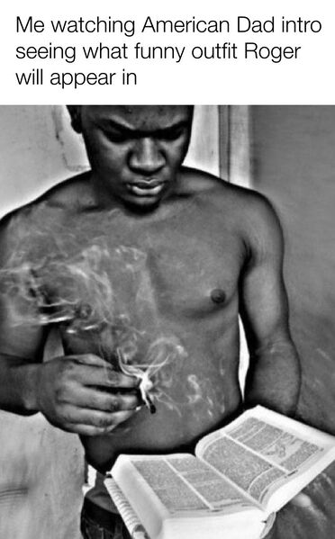 File:Man Reading the Bible and Smoking a Blunt meme 3.jpg