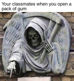 Pointing Grim Reaper Statue meme #3