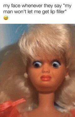 Disgusted Barbie meme #2