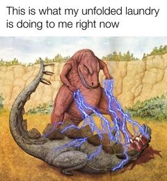 Dinosaur Zapping Stegosaurus With Lightning meme #4