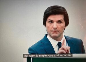 The Work Is Mysterious and Important: blank meme template