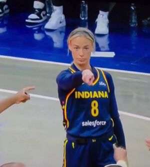 Sophie Cunningham Pointing: blank meme template