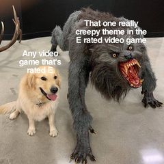 Dog vs. Werewolf meme #1