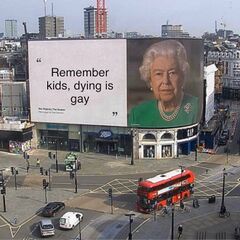 Queen Elizabeth On A Billboard meme #3