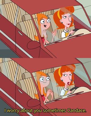 I Worry About You Sometimes Candace: blank meme template